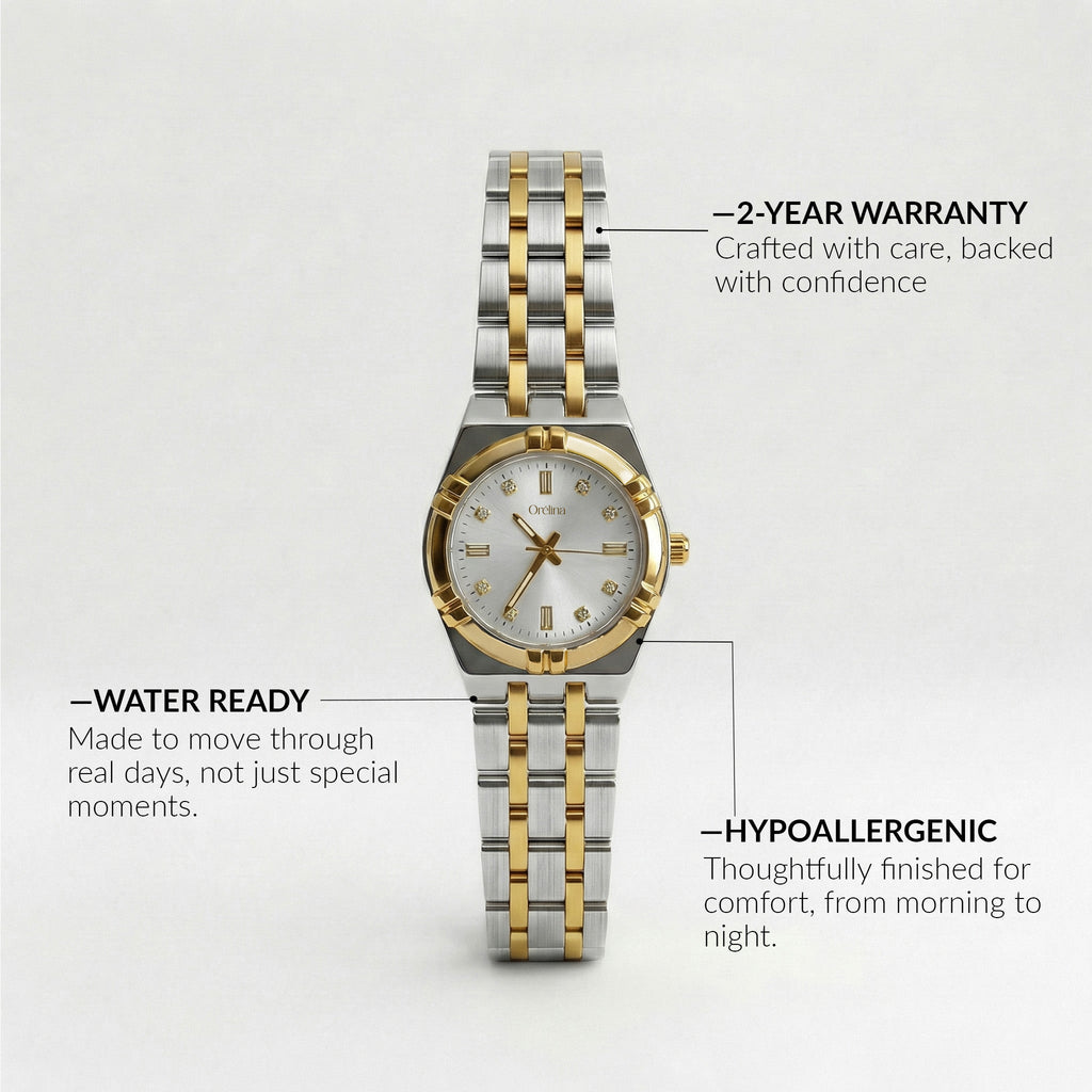 The Elara Watch - Two Tone