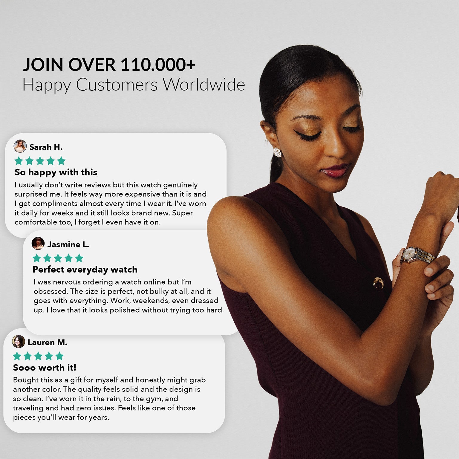 The Elara Watch - Two Tone