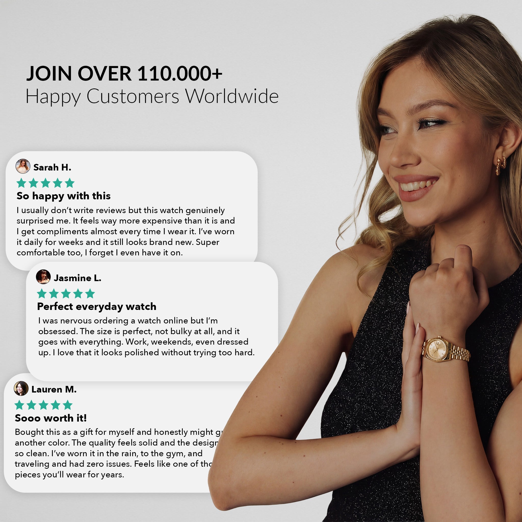 The Luna Watch - Classic Champagne