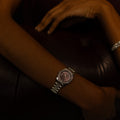 The Luna Watch - Diamond Silver Plum