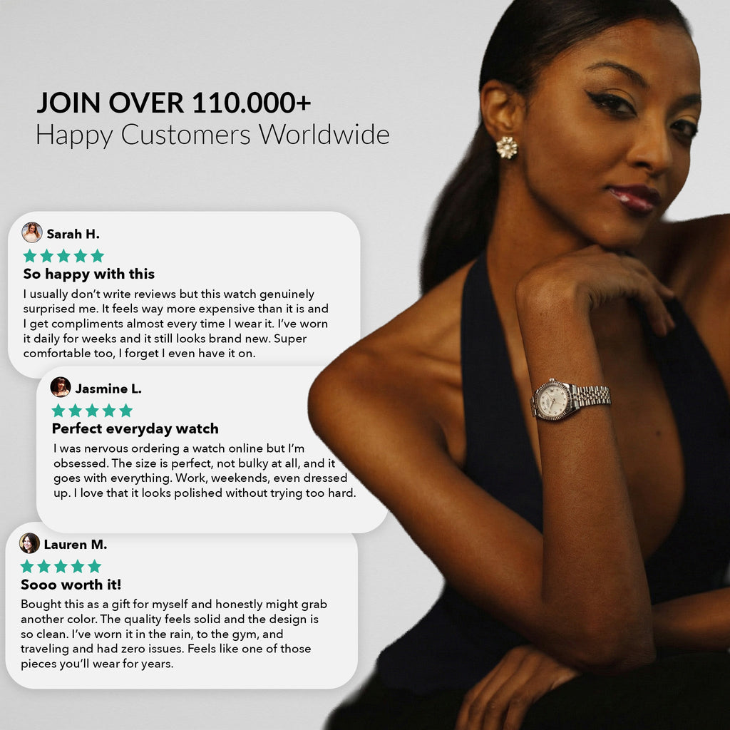 The Luna Watch - Classic Silver Blanc