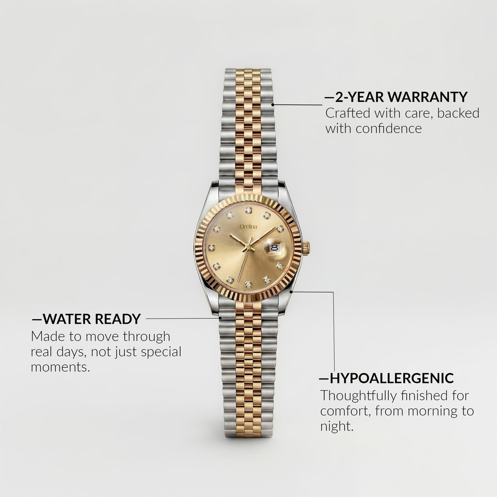 The Luna Watch - Classic Two Tone