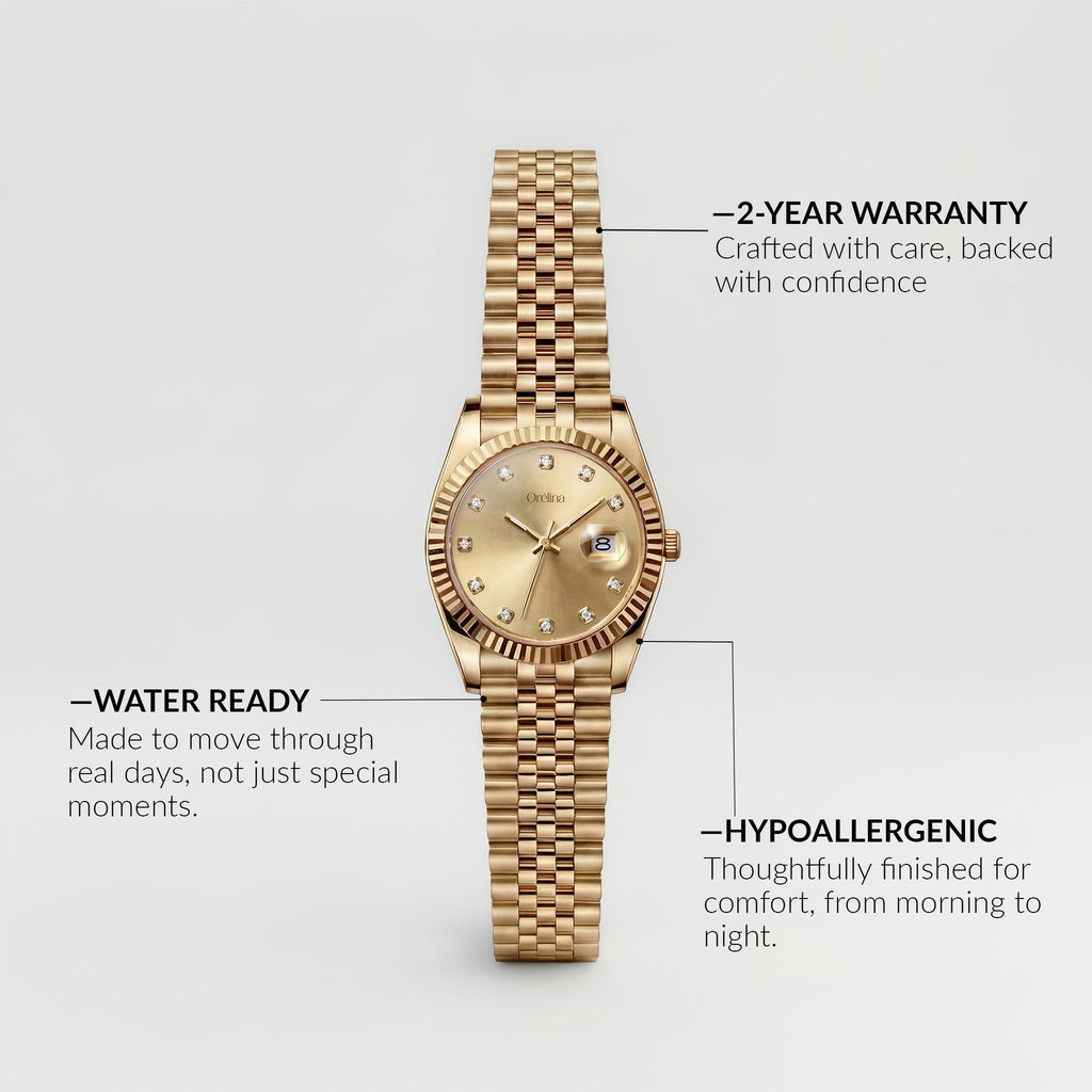 The Luna Watch - Classic Champagne